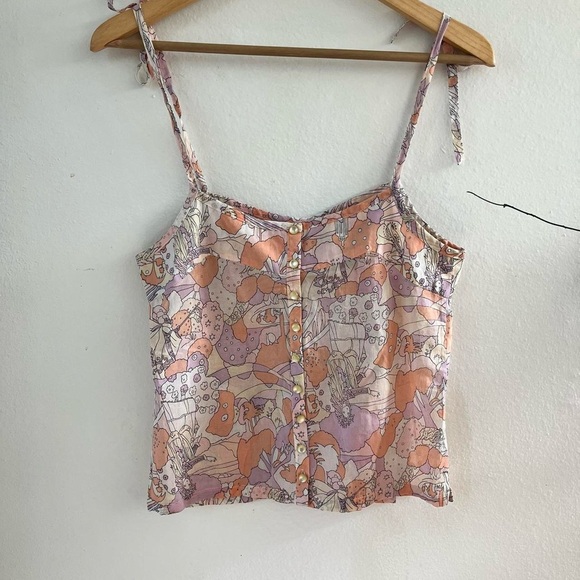 Marc Jacob's patterned spaghetti strap tank top size extra small pink - Picture 3 of 4